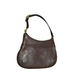 Vintage COACH Y2K Legacy West Demi Pouch Shoulder Bag 9295 Glove Tanned Leather